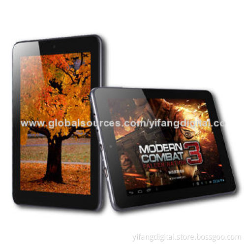 8-inch Android Tablet with AML8726-MXS Dual Core 1.5GHz, 1024*768 Resolution and Dual Camera